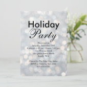 Silver Lights Holiday Corporate Invitation Kaart (Staand voorkant)