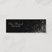 Silver Lights Minimalist Mini Visitekaartje (Voorkant)