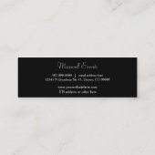 Silver Lights Minimalist Mini Visitekaartje (Achterkant)