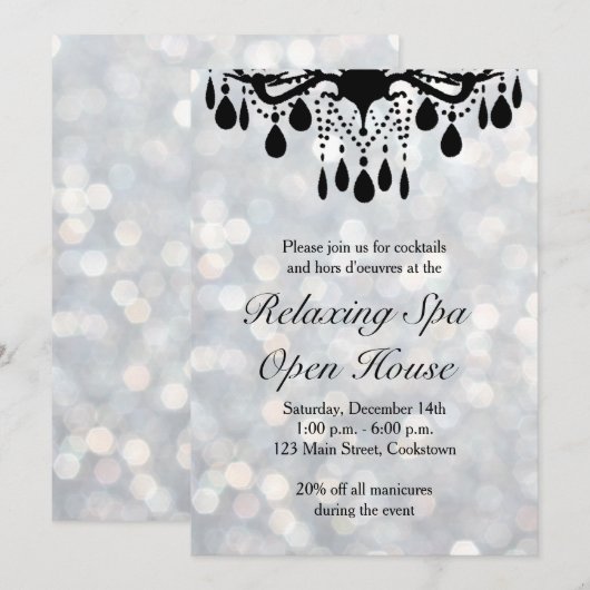 Silver Lights Open House Kaart (Voorkant / Achterkant)