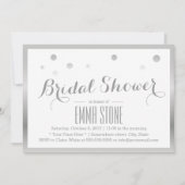 Silver Lijst Confetti Stip Vrijgezellenfeest Kaart (Voorkant)