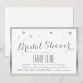 Silver Lijst Confetti Stip Vrijgezellenfeest Kaart (Voorkant / Achterkant)