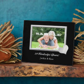 Silver Lijst Heart Jubileum Photo Template Fotoplaat (Zijkant)