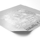 Silver Lijst Photo Foto Afdruk (Hoek)