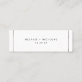Silver Lijst trouwrsvp online minikaart Mini Visitekaartje (Achterkant)