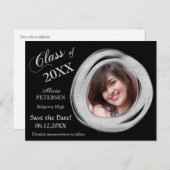 Silver Lijst van de Borstel van de Verf sparen het Briefkaart (Voorkant / Achterkant)