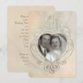  Silver Lijst Vow Renewal Kaart (Voorkant / Achterkant)