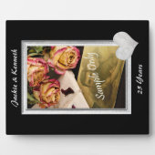 Silver Lijst Wedding Jubileum Sjabloon Fotoplaat (Voorkant)