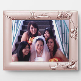 Silver Lila Bridesmaid voegt foto Plaque toe Fotoplaat