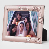 Silver Lila Bridesmaid voegt foto Plaque toe Fotoplaat (Zijkant)