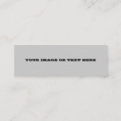 SILVER LINEN TEXTURED SKINNY PROFILE VISITEKAARTJE (Achterkant)