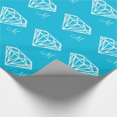Silver Lining Diamond Wrapping Paper Cadeaupapier (Hoek)