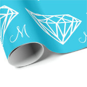 Silver Lining Diamond Wrapping Paper Cadeaupapier (Rol Hoek)