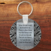 Silver Lining-toets Sleutelhanger (Voorkant)