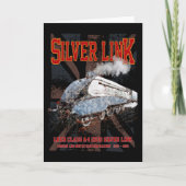 Silver Link LNER Class A4 2509 Locomotive UK flag Bedankkaart (Voorkant)