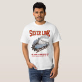Silver Link - LNER Class A4 2509 Steam Train Loco T-shirt (Voorkant volledig)