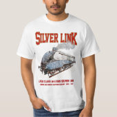 Silver Link - LNER Class A4 2509 Steam Train Loco T-shirt (Voorkant)