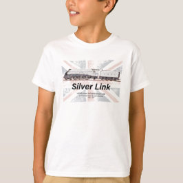Silver Link LNER Class A4 Locomotive profile flag T-shirt