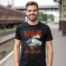 Silver Link LNER Klasse A4 2509 locomotief UK vlag T-shirt