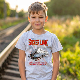 Silver Link LNER Klasse A4 2509 Locomotief UK vlag T-shirt