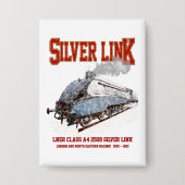 Silver Link - LNER Klasse A4 2509 Stoomtrein Locom Button (Voorkant)