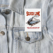 Silver Link - LNER Klasse A4 2509 Stoomtrein Locom Button (Insitu)