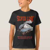 Silver Link - LNER Klasse A4 2509 Stoomtrein Locom T-shirt (Voorkant)