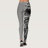 Silver Lions Head Design Leggings (Achterkant)