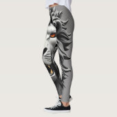 Silver Lions Head Design Leggings (Links)