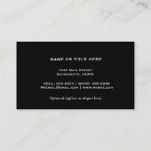 Silver Lips Faux Sparkle Kiss Beauty Makeup Chic Visitekaartje (Achterkant)