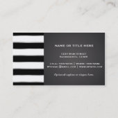 Silver Lips Glam Chic Schoonheidssalon Make-up Visitekaartje (Achterkant)