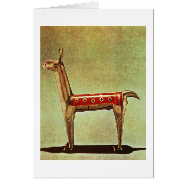 Silver Llama Figurine uit Peru na 1438 (Voorkant)