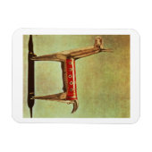 Silver Llama Figurine uit Peru na 1438 Magneet (Horizontaal)