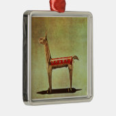 Silver Llama Figurine uit Peru na 1438 Metalen Ornament (Rechts)