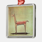 Silver Llama Figurine uit Peru na 1438 Metalen Ornament (Links)