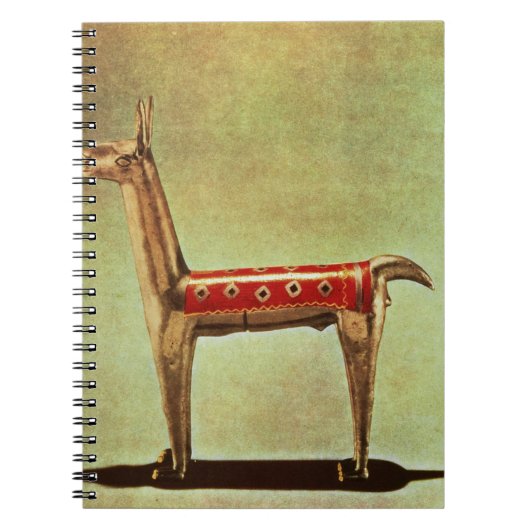 Silver Llama Figurine uit Peru na 1438 Notitieboek (Voorkant)