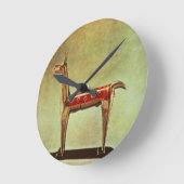 Silver Llama Figurine uit Peru na 1438 Ronde Klok (Hoek)