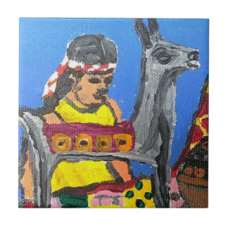 Silver Llama Tile Tegeltje