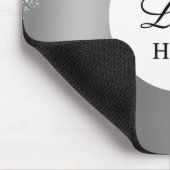 Silver Logo Business Professional Sparkle Glitter Muismat (Hoek)