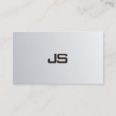 Silver Look Elegant Slank Design Professional Visitekaartje (Voorkant)