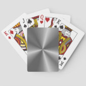 Silver Look Elegant Trendy Custom Sjabloon Glamour Pokerkaarten (Achterkant)