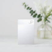 Silver look Professional Modern Elegant Sjabloon Visitekaartje (Staand voorkant)