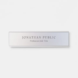Silver look Sjabloon Moderne Professional Classy Deurbordje