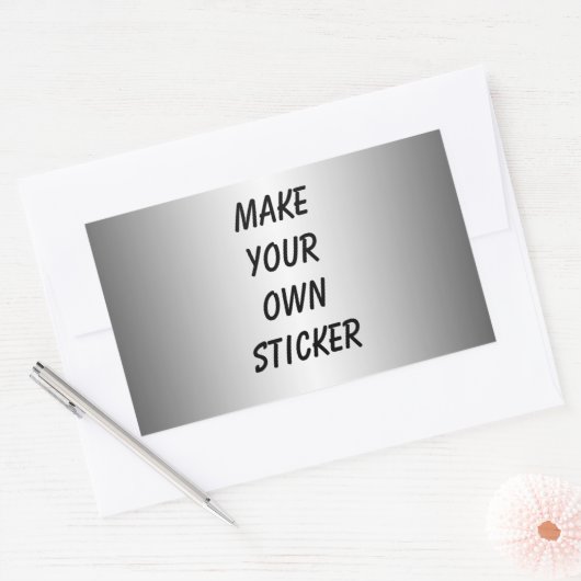 Silver Look Sticker (Envelop)