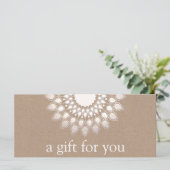 Silver Lotus Mandala Yoga en Meditation (Staand voorkant)