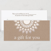 Silver Lotus Mandala Yoga en Meditation (Voorkant / Achterkant)