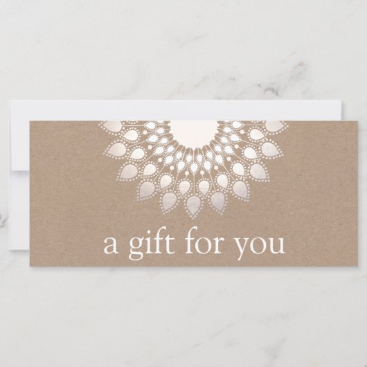 Silver Lotus Mandala Yoga en Meditation (Voorkant)