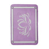 Silver Lotus over Lavender Bath Mat (Voorkant Verticaal)