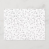 Silver Love Heart Calendar Save the Date Aankondigingskaart (Achterkant)