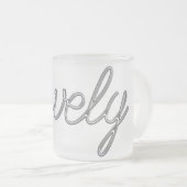 SILVER LOVELY FAIRYTALE COMMENTAAR COMPLIMENT MATGLAS KOFFIEMOK (Voorkant rechts)